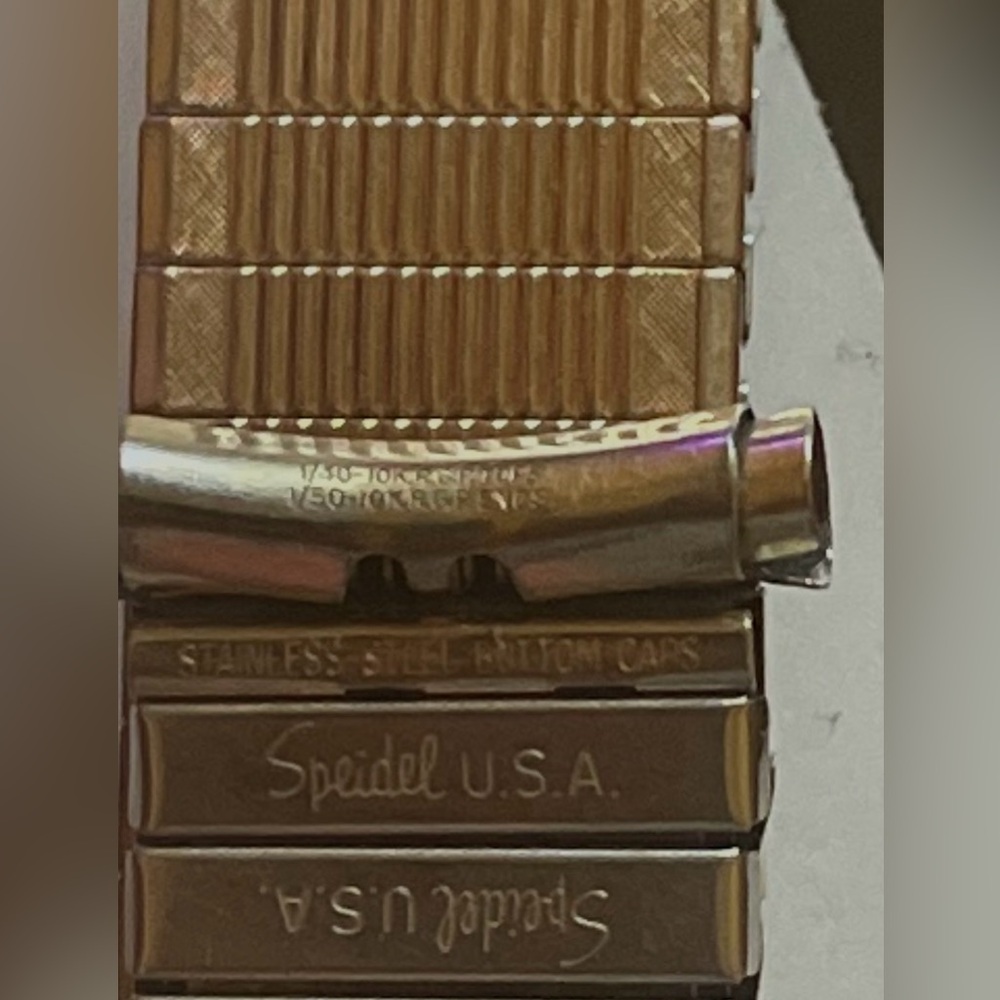 VINTAGE SPEIDEL USA 10k Gold Men's Watchban